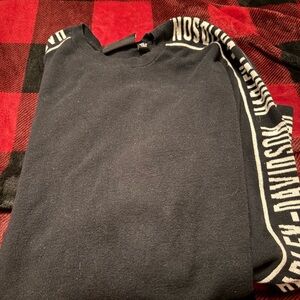 Harley-Davidson Black Crewneck Sweater with White Lettering